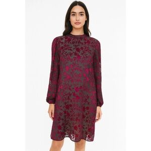 Club Monaco Floral Burnout Long-Sleeve Dress NWT - Size 2